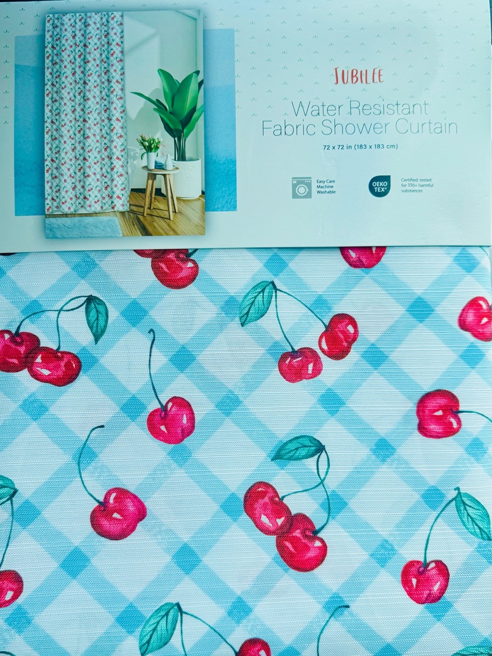 Layla Cherry and Martini Design Shower Curtain ( 1 item)